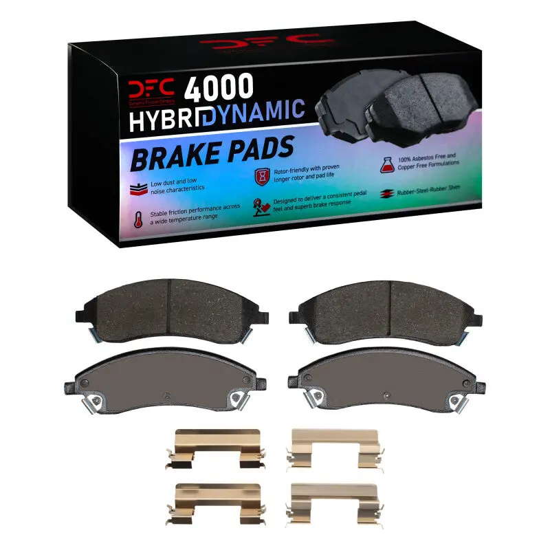 Dfc 04-09 Cadillac Cts Front 4000 Hybridynamic Brake Pads And Hardware Kit 1