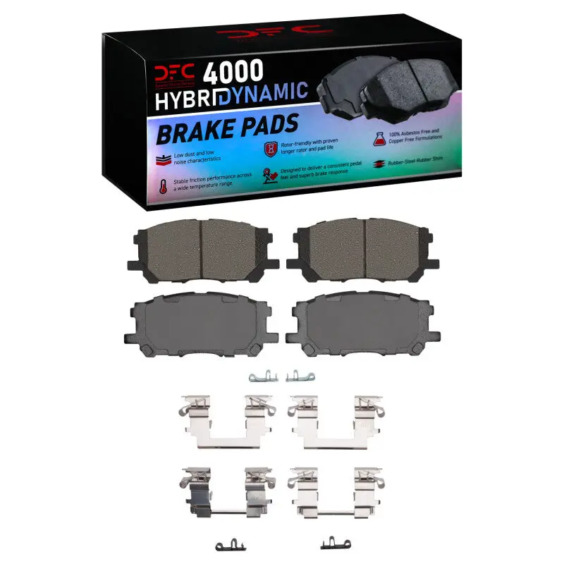 Dfc 04-09 Lexus Rx330 Front 4000 Hybridynamic Brake Pads And Hardware Kit 1