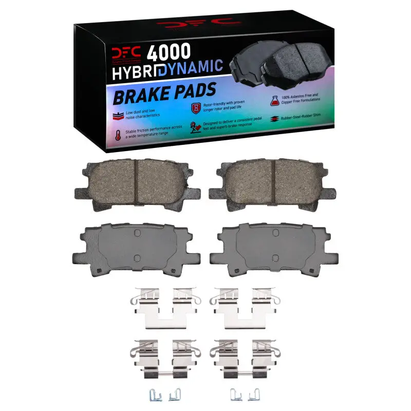Dfc 04-09 Lexus Rx330 Rear 4000 Hybridynamic Brake Pads And Hardware Kit 1