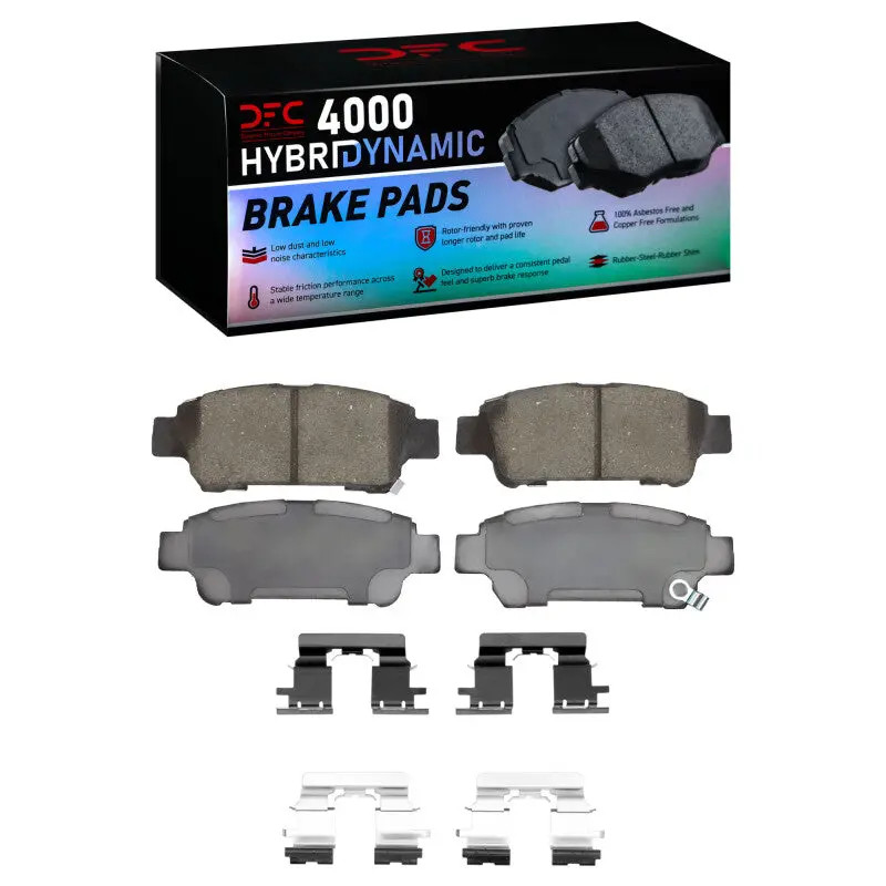 Dfc 04-10 Toyota Sienna Rear 4000 Hybridynamic Brake Pads And Hardware Kit 1