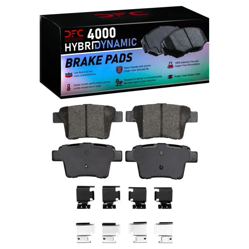 Dfc 05-09 Ford Taurus X Rear 4000 Hybridynamic Brake Pads And Hardware Kit 1