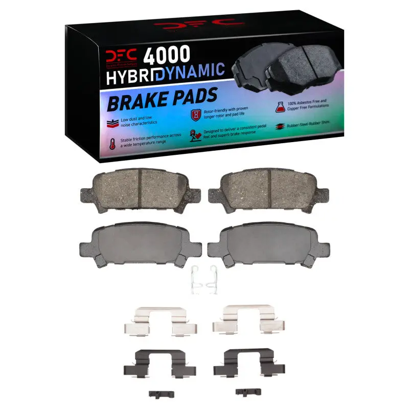 Dfc 05-09 Subaru Legacy Rear 4000 Hybridynamic Brake Pads And Hardware Kit 1
