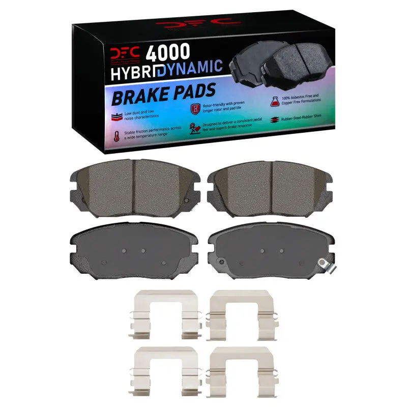 Dfc 05-11 Hyundai Azera Front 4000 Hybridynamic Brake Pads And Hardware Kit 1