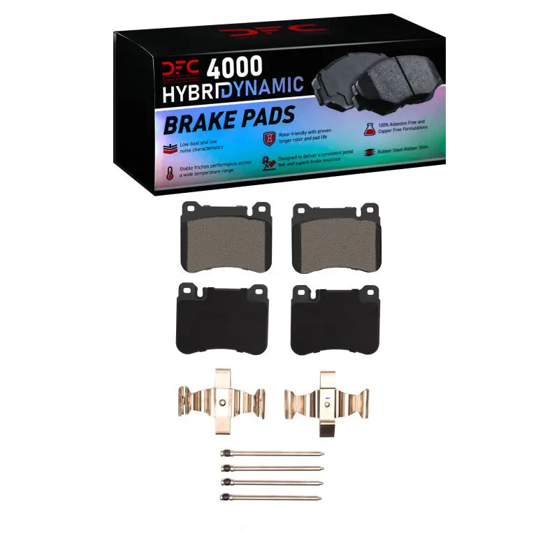 Dfc 05-11 Mercedes-Benz C230 Front 4000 Hybridynamic Brake Pads And Hardware Kit 1