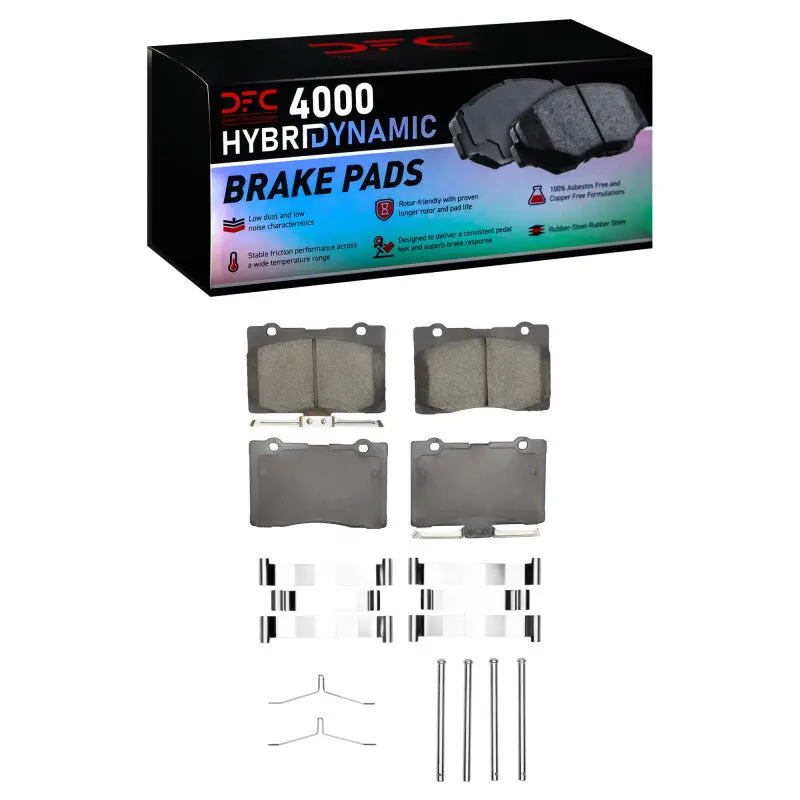 Dfc 05-12 Acura Rl Front 4000 Hybridynamic Brake Pads And Hardware Kit 1