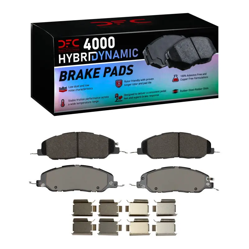 Dfc 05-14 Ford Mustang Front 4000 Hybridynamic Brake Pads And Hardware Kit 1