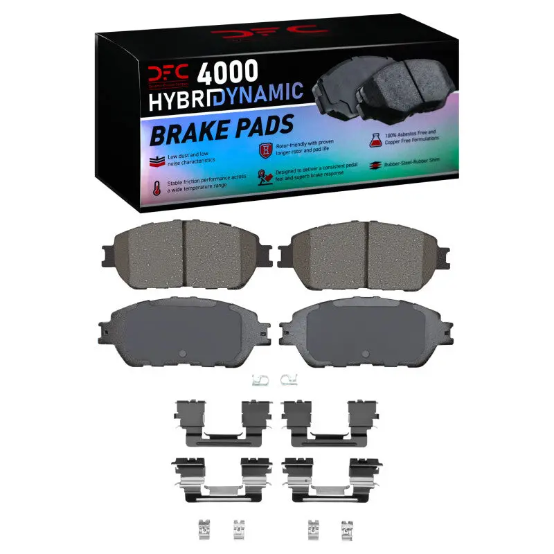Dfc 05-15 Toyota Tacoma Front 4000 Hybridynamic Brake Pads And Hardware Kit 1