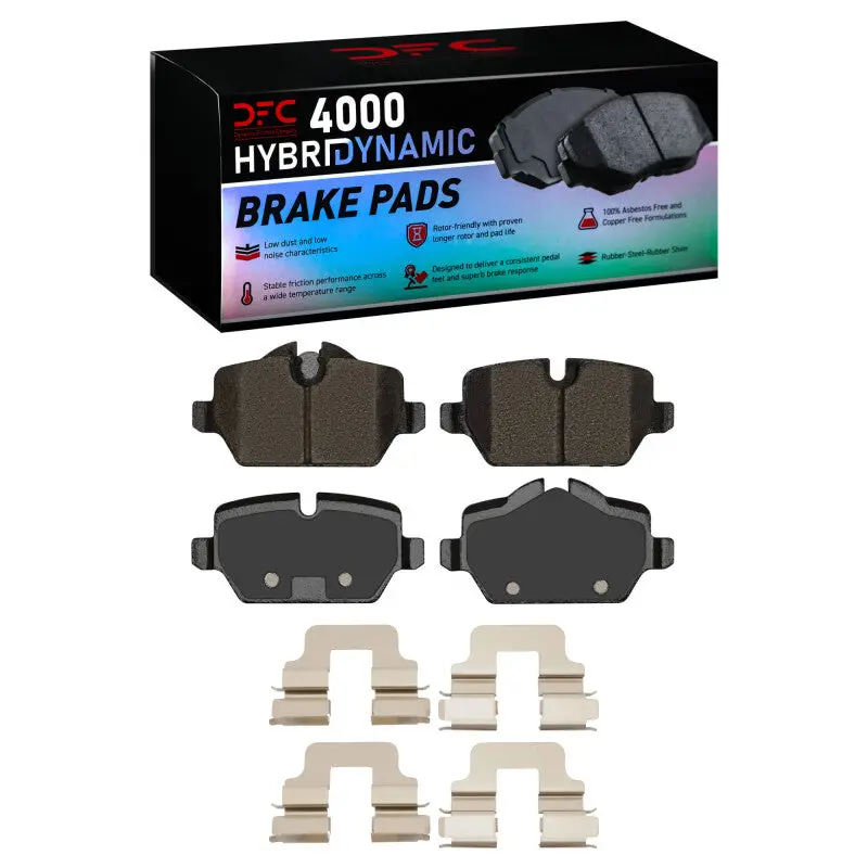 Dfc 05-16 Bmw 120I (Mexico) Rear 4000 Hybridynamic Brake Pads And Hardware Kit 1