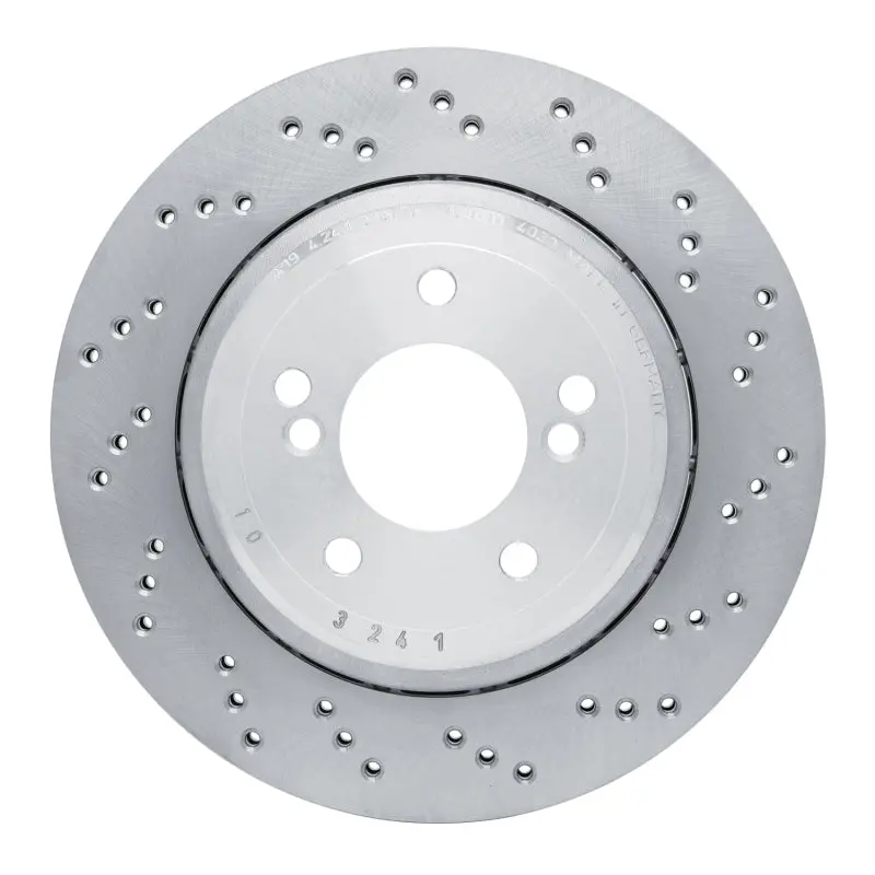 Dfc 06-08 Bmw M3 Right Rear Drilled Hi-Carbon Alloy Geomet Coated Rotor 1