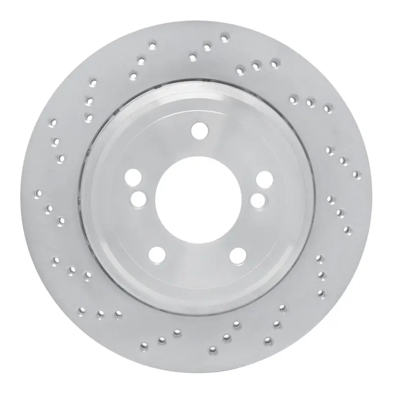 Dfc 06-08 Bmw Z4 Left Rear Drilled Hi-Carbon Alloy Geomet Coated Rotor 1