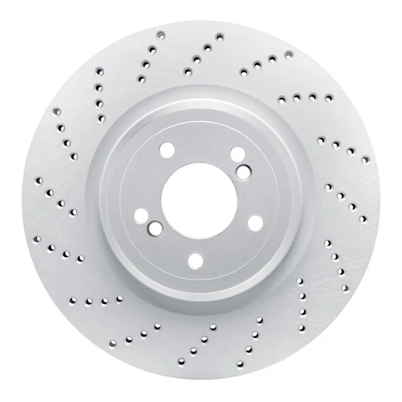 Dfc 06-10 Bmw M5 Left Rear Drilled Geospec Coated Rotor 1