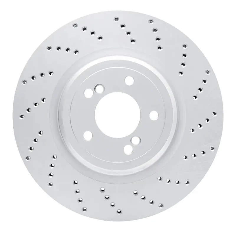 Dfc 06-10 Bmw M6 Right Rear Drilled Geospec Coated Rotor 1