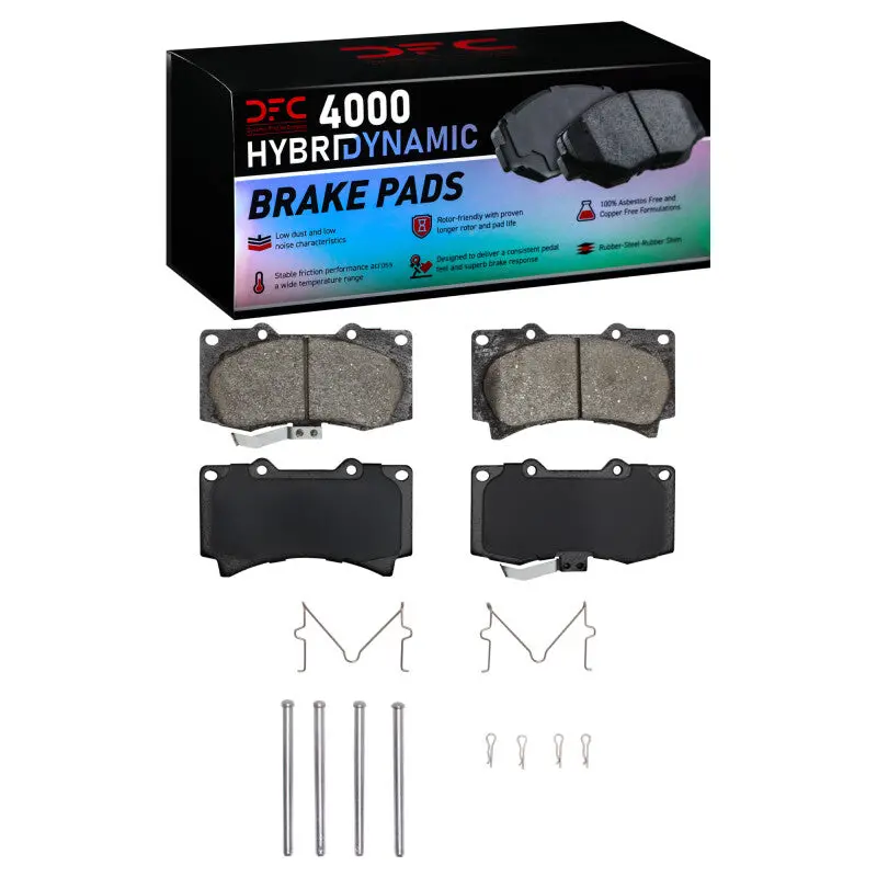 Dfc 06-10 Hummer H3t Front 4000 Hybridynamic Brake Pads And Hardware Kit 1
