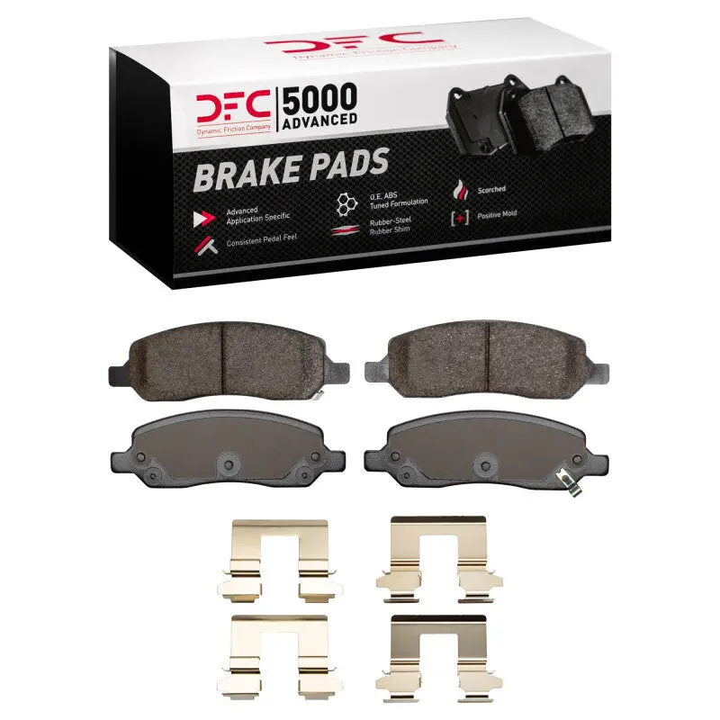 Dfc 06-11 Buick Lucerne Rear 5000 Advanced Ceramic Brake Pads And Hardware Kit 1