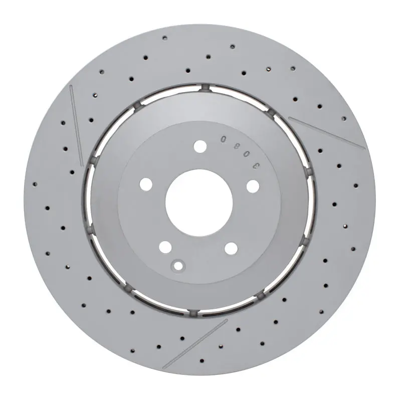 Dfc 06-11 Mercedes-Benz Slk55 Amg Front Drilled And Slotted Hi-Carbon Alloy Geomet Coated Rotor 1