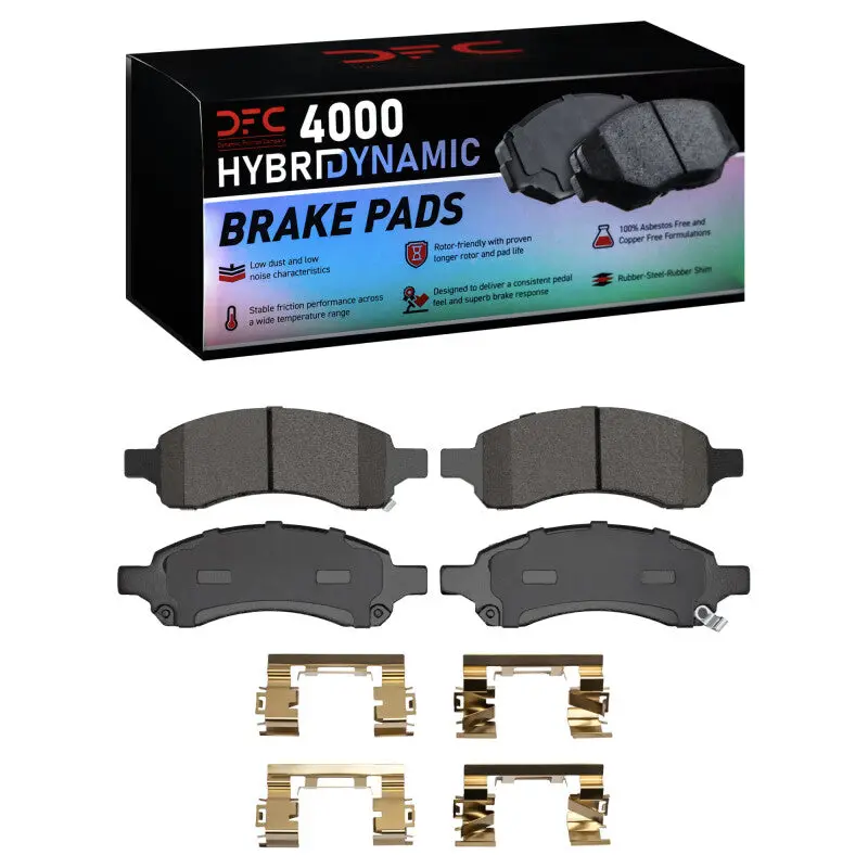 Dfc 06-12 Buick Rainier Front 4000 Hybridynamic Brake Pads And Hardware Kit 1