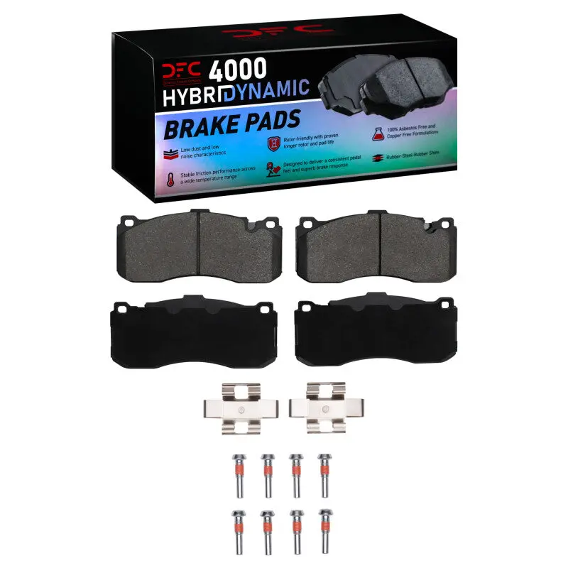 Dfc 06-13 Bmw 135I Front 4000 Hybridynamic Brake Pads And Hardware Kit 1