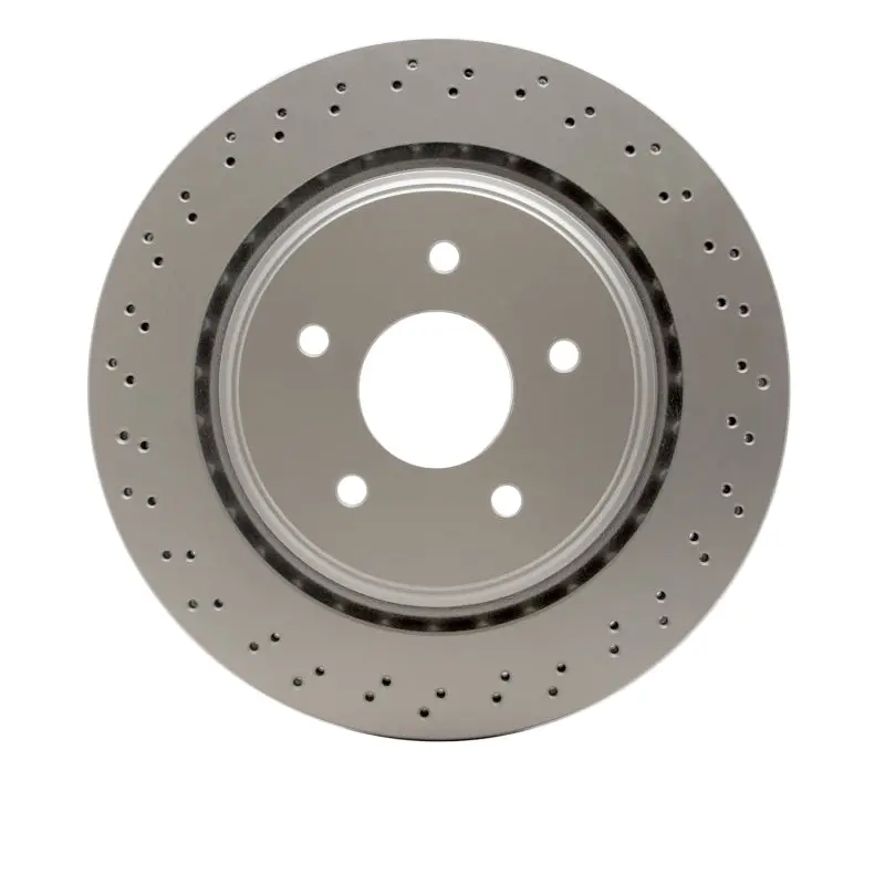 Dfc 06-13 Cadillac Xlr Rear Drilled Hi-Carbon Alloy Geomet Coated Rotor 1