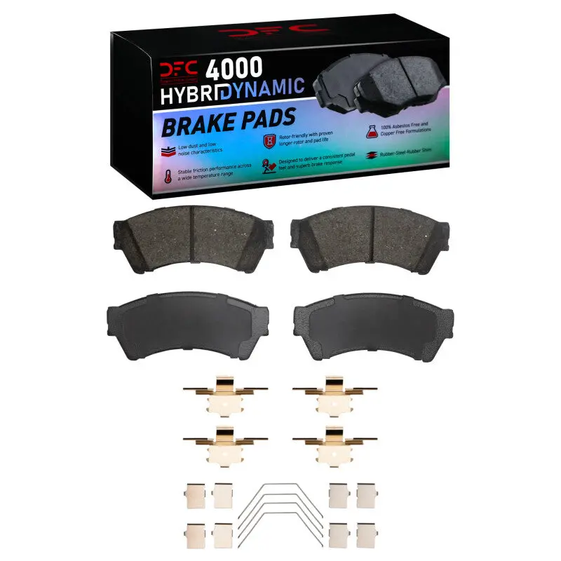 Dfc 06-13 Ford Fusion Front 4000 Hybridynamic Brake Pads And Hardware Kit 1