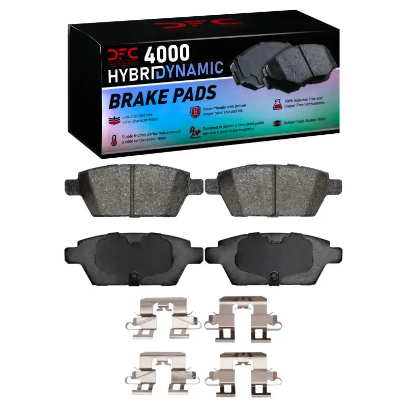 Dfc 06-13 Ford Fusion Rear 4000 Hybridynamic Brake Pads And Hardware Kit 1