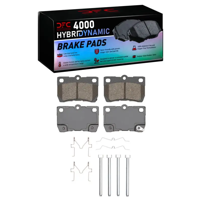 Dfc 06-13 Lexus Is250 Rear 4000 Hybridynamic Brake Pads And Hardware Kit 1