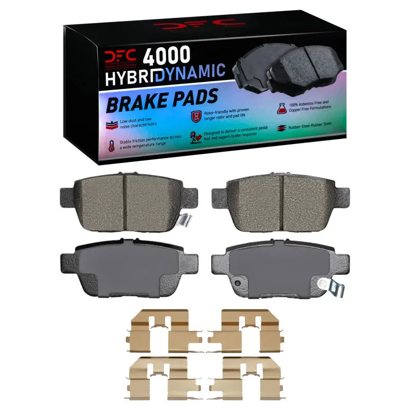 Dfc 06-14 Acura Tl Rear 4000 Hybridynamic Brake Pads And Hardware Kit 1