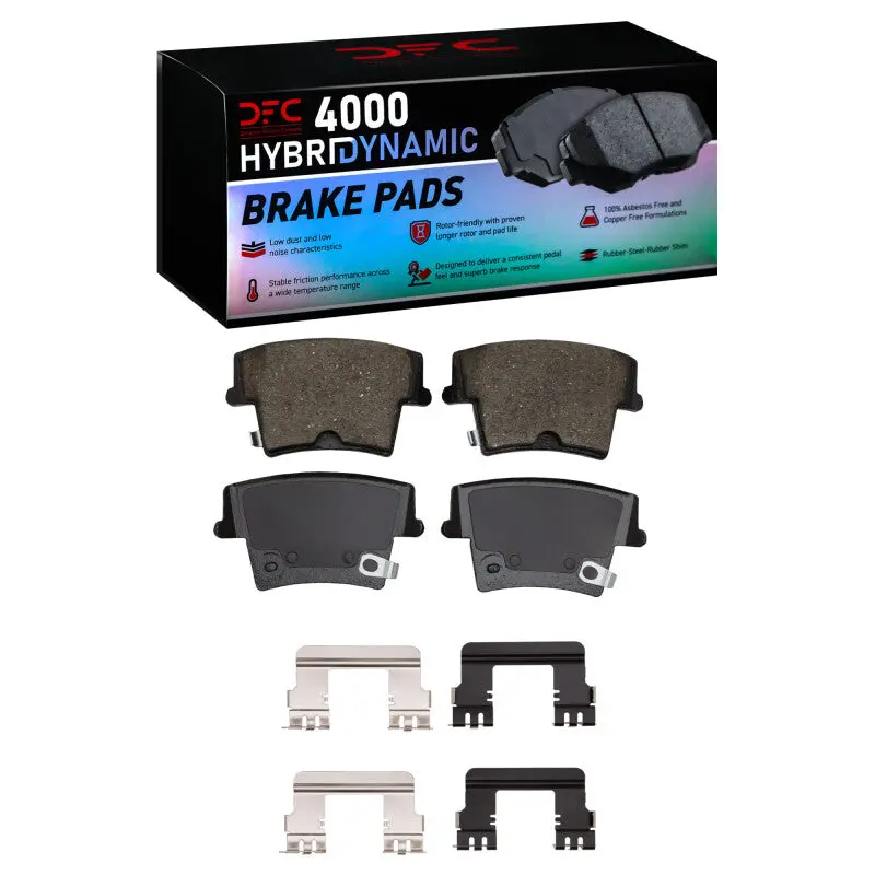 Dfc 06-14 Dodge Magnum Rear 4000 Hybridynamic Brake Pads And Hardware Kit 1