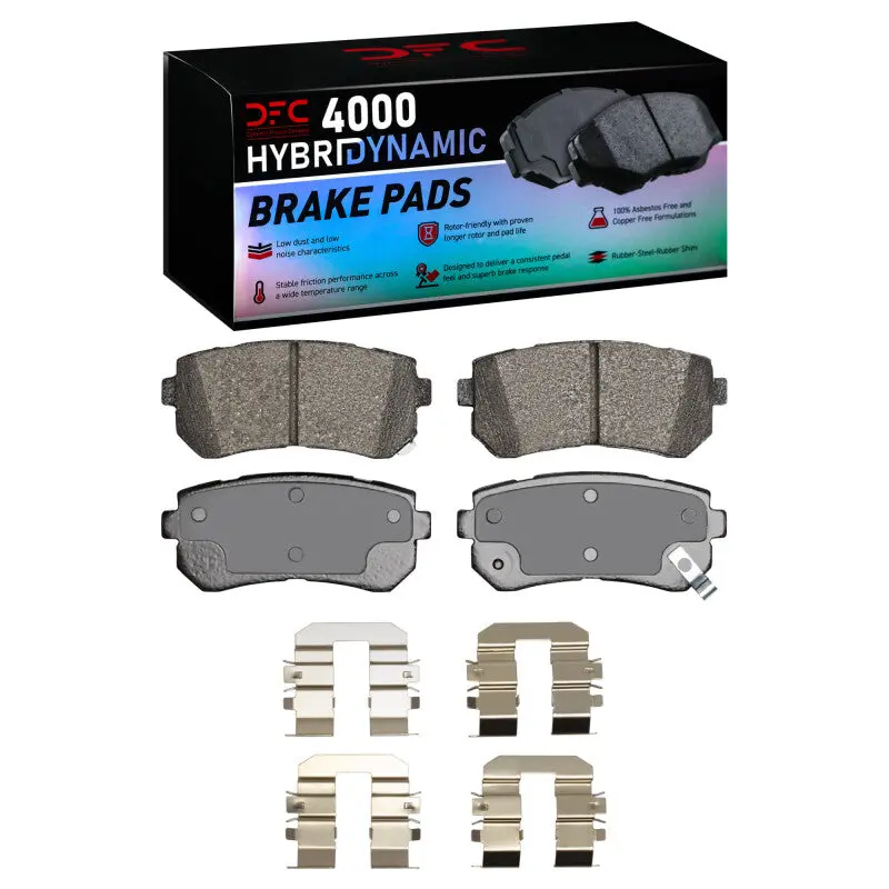 Dfc 06-19 Dodge Attitude (Mexico) Rear 4000 Hybridynamic Brake Pads And Hardware Kit 1