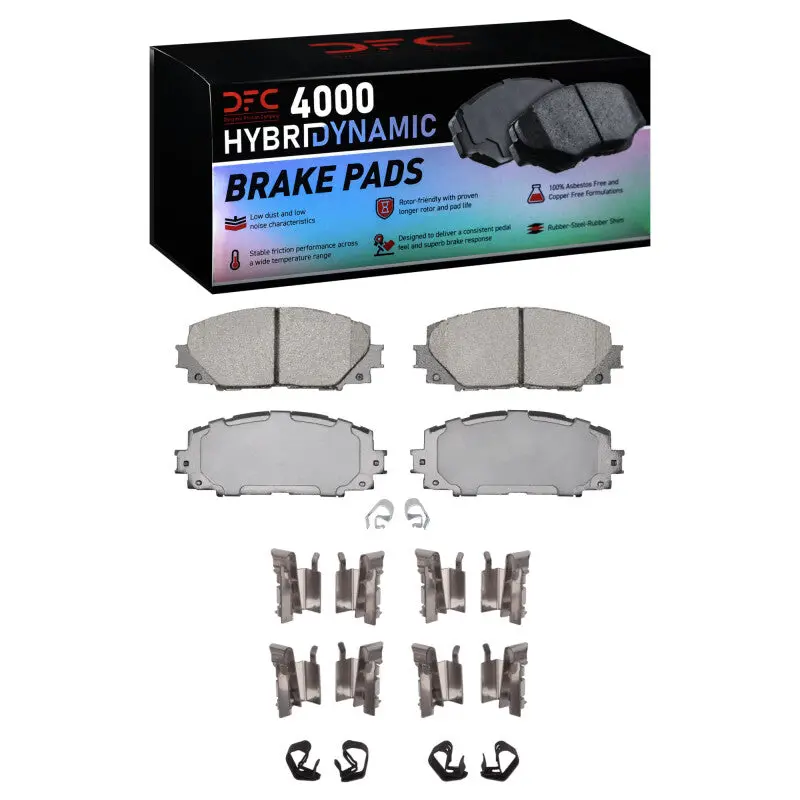 Dfc 06-19 Scion Iq Front 4000 Hybridynamic Brake Pads And Hardware Kit 1