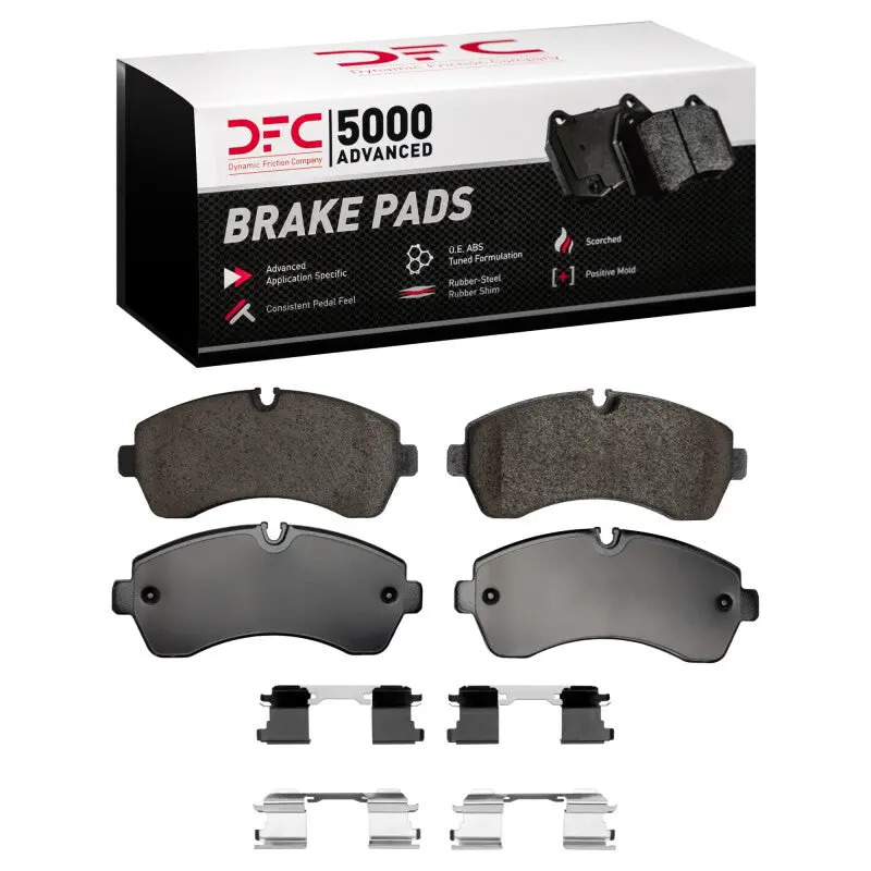 Dfc 06-24 American Coach Patriot Rear/Front 5000 Advanced Low Metallic Brake Pads And Hardware Kit 1
