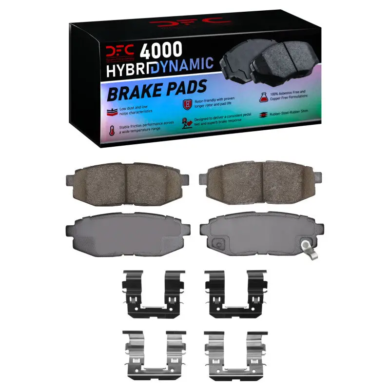 Dfc 06-25 Scion Fr-S Rear 4000 Hybridynamic Brake Pads And Hardware Kit 1