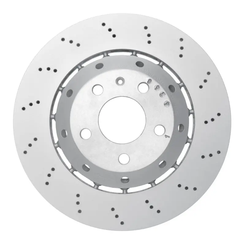 Dfc 07-08 Audi Rs4 Right Rear Drilled Hi-Carbon Alloy Geomet Coated Rotor 1