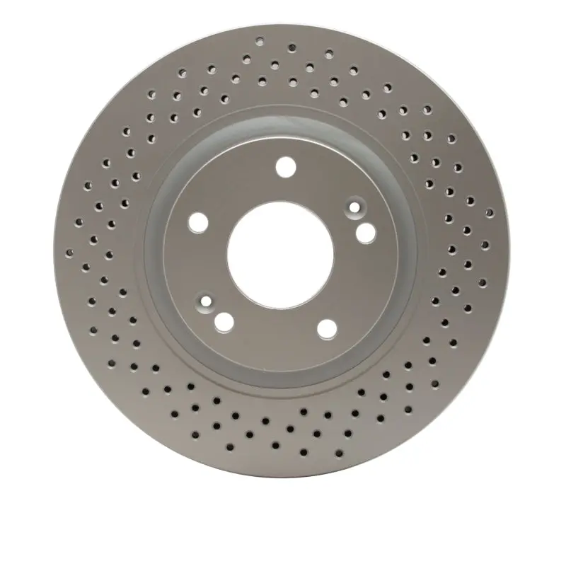 Dfc 07-08 Hyundai Tiburon Front Drilled Geospec Coated Rotor 1