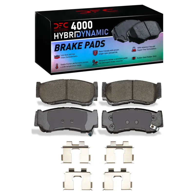 Dfc 07-09 Hyundai Santa Fe Rear 4000 Hybridynamic Brake Pads And Hardware Kit 1