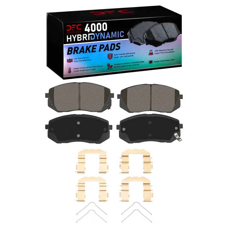 Dfc 07-10 Kia Rondo (Canada) Front 4000 Hybridynamic Brake Pads And Hardware Kit 1