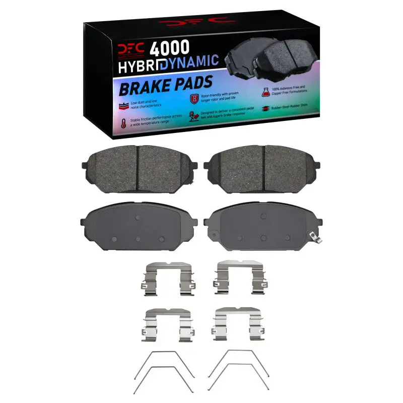 Dfc 07-12 Hyundai Veracruz Front 4000 Hybridynamic Brake Pads And Hardware Kit 1