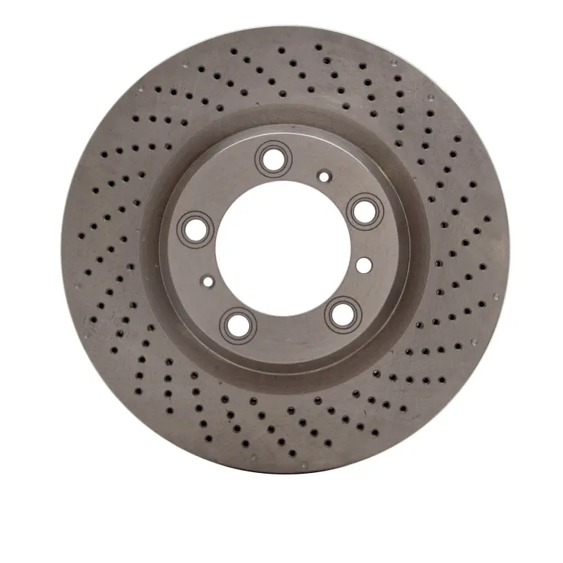 Dfc 07-13 Porsche 911 Right Rear Drilled Brake Rotor 1