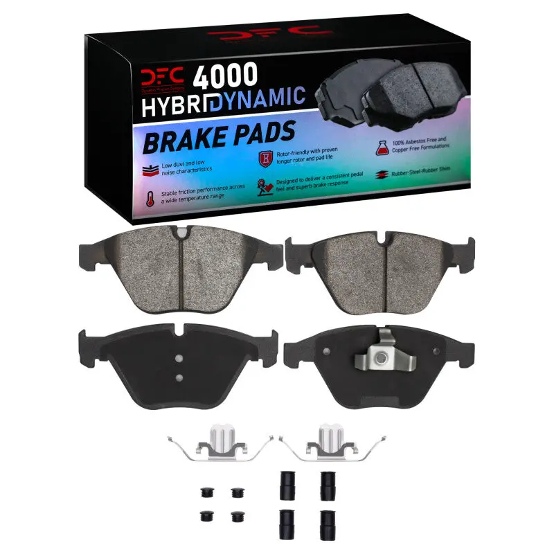 Dfc 07-15 Bmw X1 (Usa/Canada) Front 4000 Hybridynamic Brake Pads And Hardware Kit 1