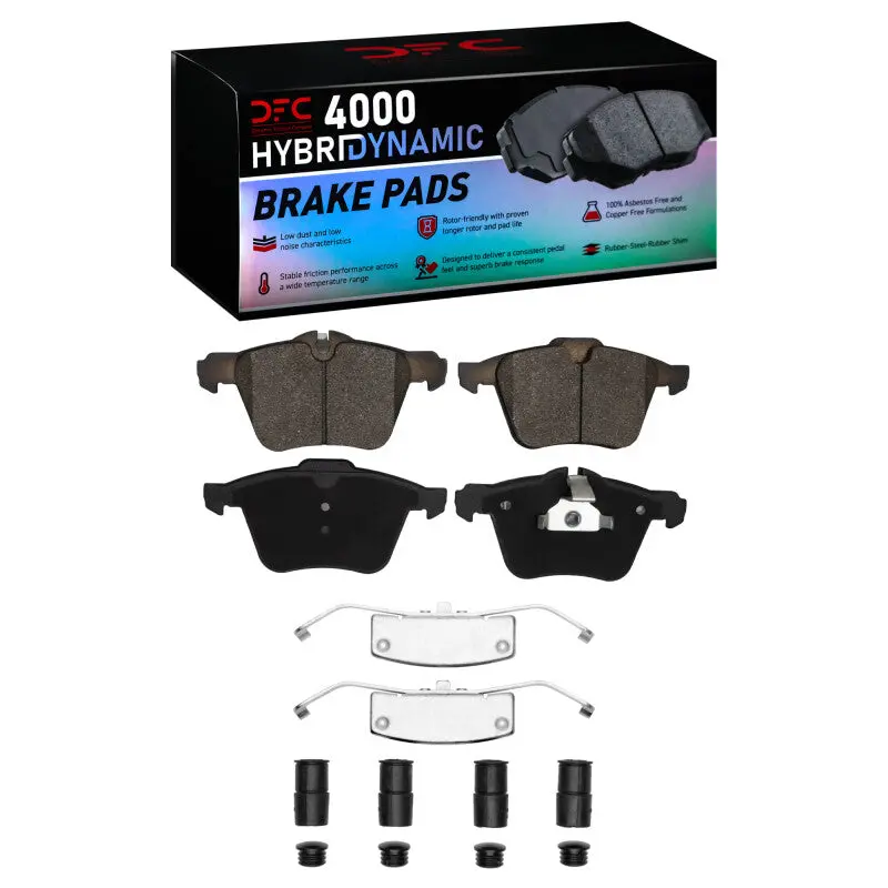Dfc 07-18 Jaguar Xf Front 4000 Hybridynamic Brake Pads And Hardware Kit 1