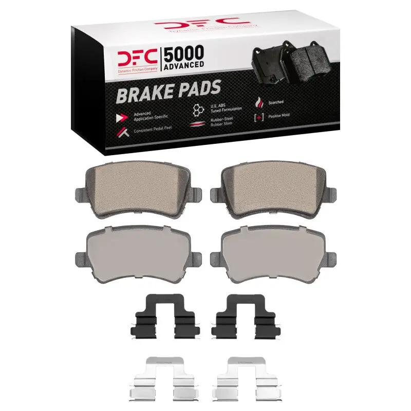 Dfc 07-18 Volvo V60 Cross Country Rear 5000 Advanced Ceramic Brake Pads & Hardware Kit 1