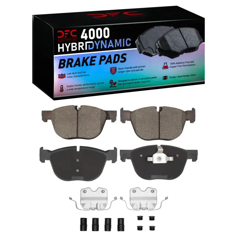 Dfc 07-19 Bmw X4 Front 4000 Hybridynamic Brake Pads And Hardware Kit 1