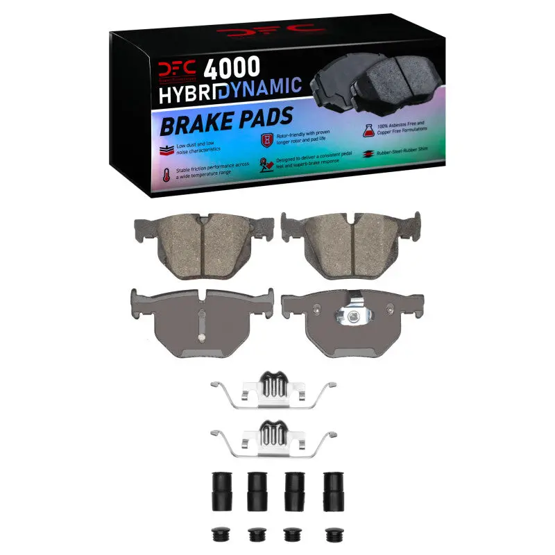 Dfc 07-19 Bmw X6 Rear 4000 Hybridynamic Brake Pads And Hardware Kit 1