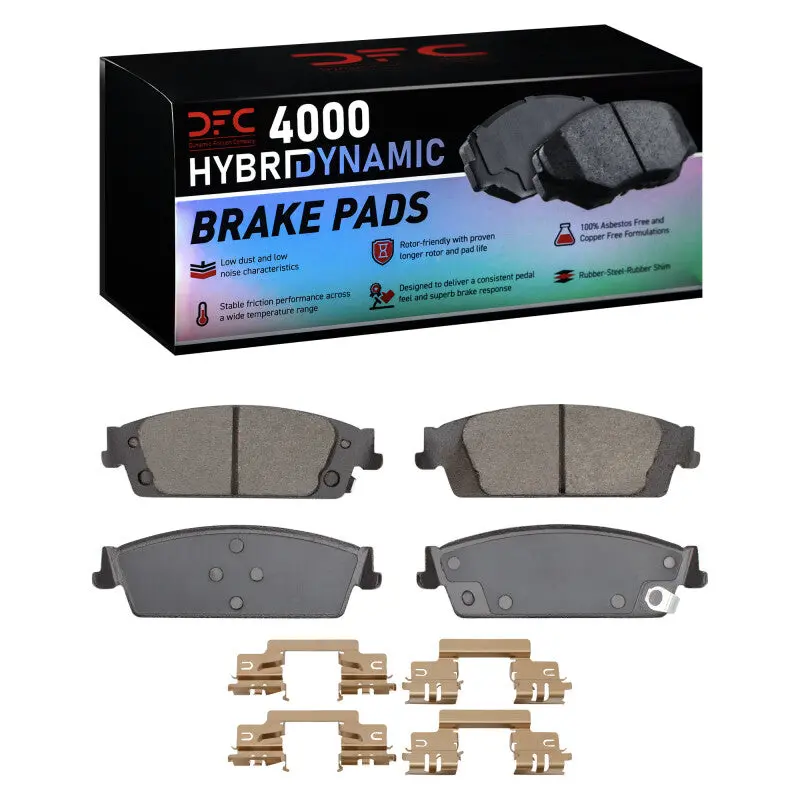 Dfc 07-20 Cadillac Escalade Rear 4000 Hybridynamic Brake Pads And Hardware Kit 1