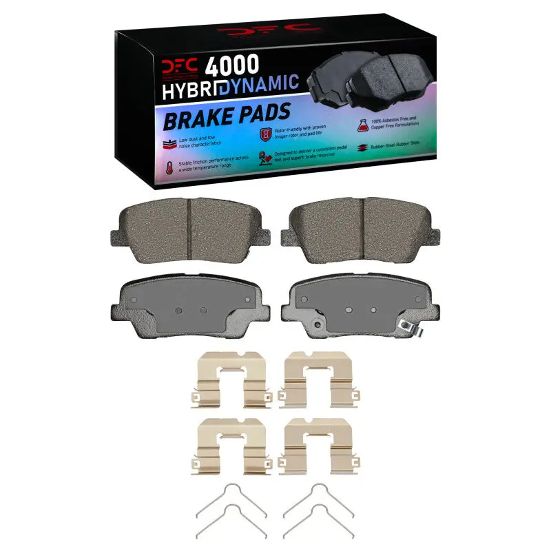 Dfc 07-22 Genesis G70 Rear 4000 Hybridynamic Brake Pads And Hardware Kit 1