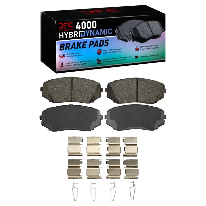 Dfc 07-25 Ford Edge Front 4000 Hybridynamic Brake Pads And Hardware Kit 1
