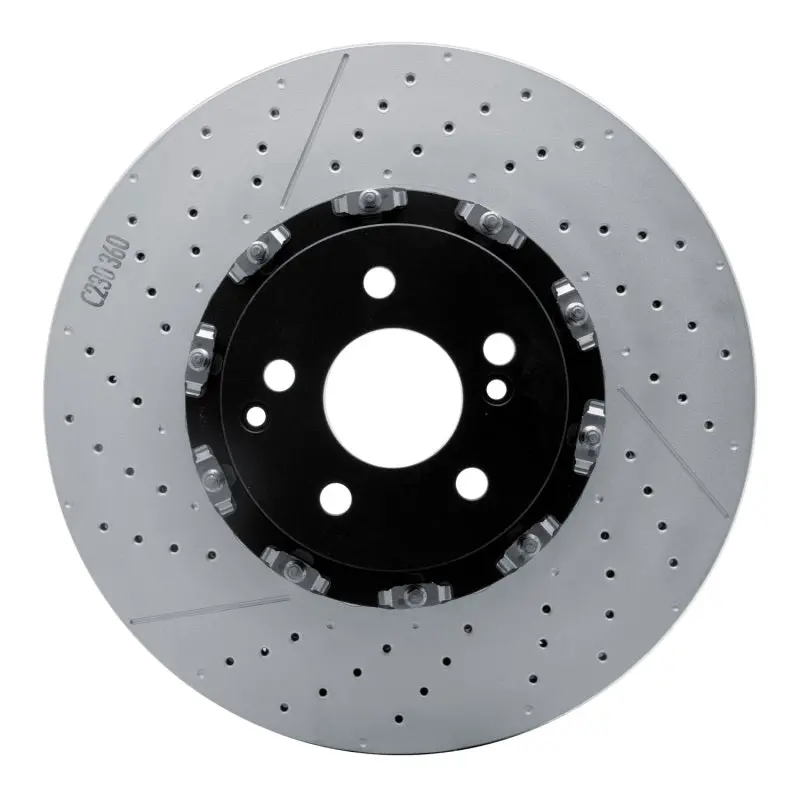 Dfc 07-25 Mercedes-Benz E63 Amg Front Drilled And Slotted Hi-Carbon Alloy Geomet Coated Rotor 1