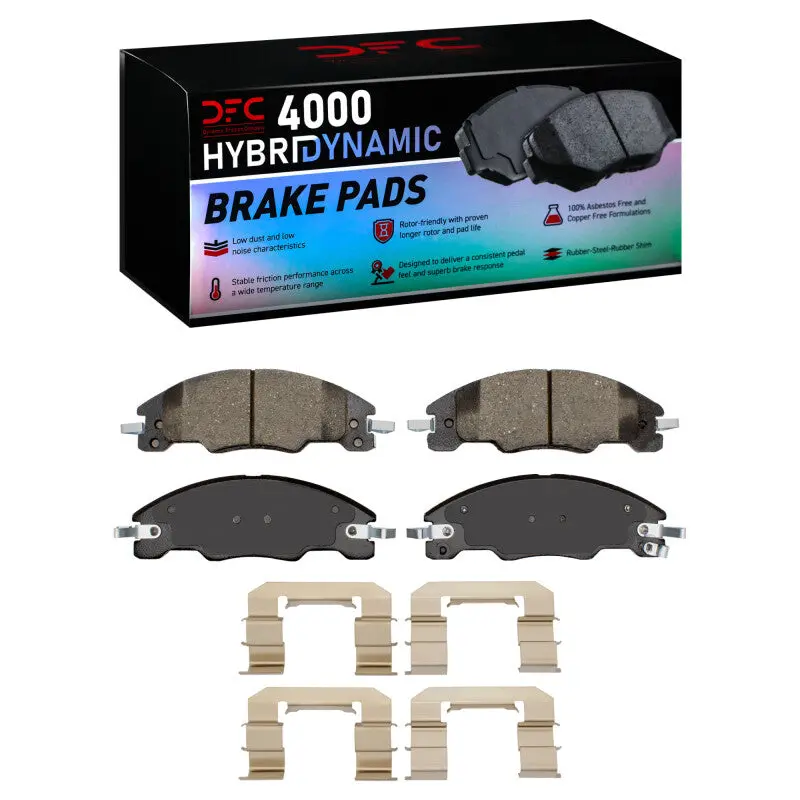 Dfc 08-11 Ford Focus Front 4000 Hybridynamic Brake Pads And Hardware Kit 1
