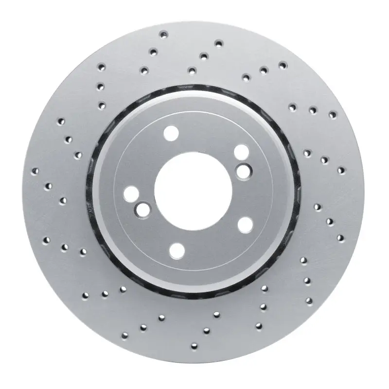 Dfc 08-13 Bmw M3 Left Rear Drilled Geospec Coated Rotor 1