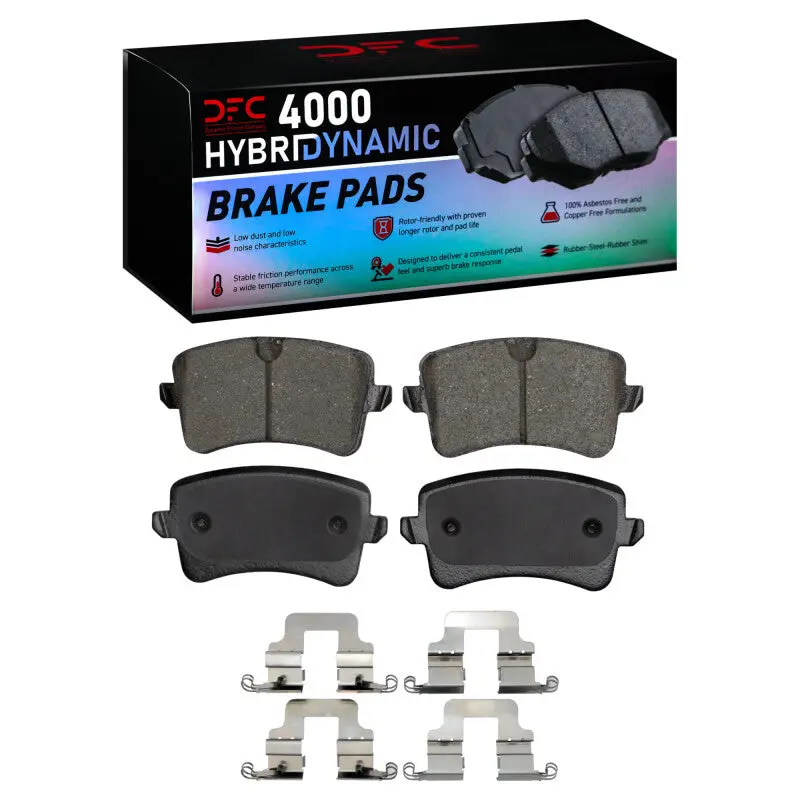 Dfc 08-17 Audi Q5 (Usa/Canada) Except Hybrid Rear 4000 Hybridynamic Brake Pads And Hardware Kit 1