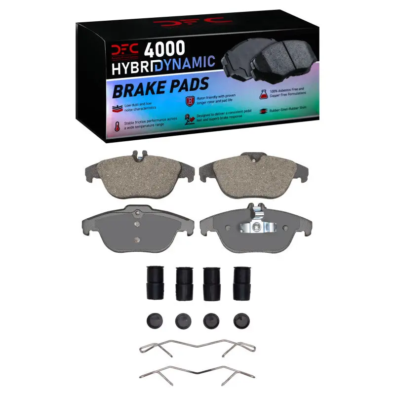 Dfc 08-17 Mercedes-Benz C350 Rear 4000 Hybridynamic Brake Pads And Hardware Kit 1